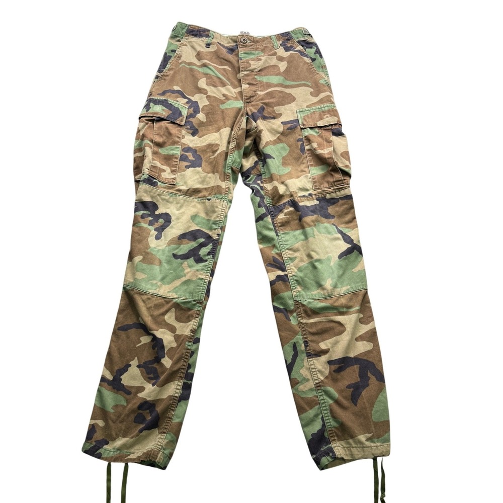 Propper International Woodland Camo Combat Trousers Small Long Cargo Pants USGI